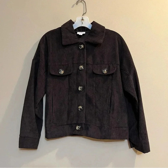 LuLaRoe Size Small S Berlin Jacket The Great Outdoor Brown Corduroy Shacket - Picture 1 of 8